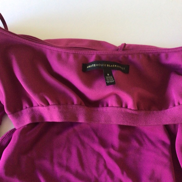 WHITE HOUSE BLACK MARKET OFF THE SHOULDER TIERED TOP SIZE 6 - Picture 12 of 12